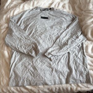 Essentials Heather Gray Long Sleeve Shirt